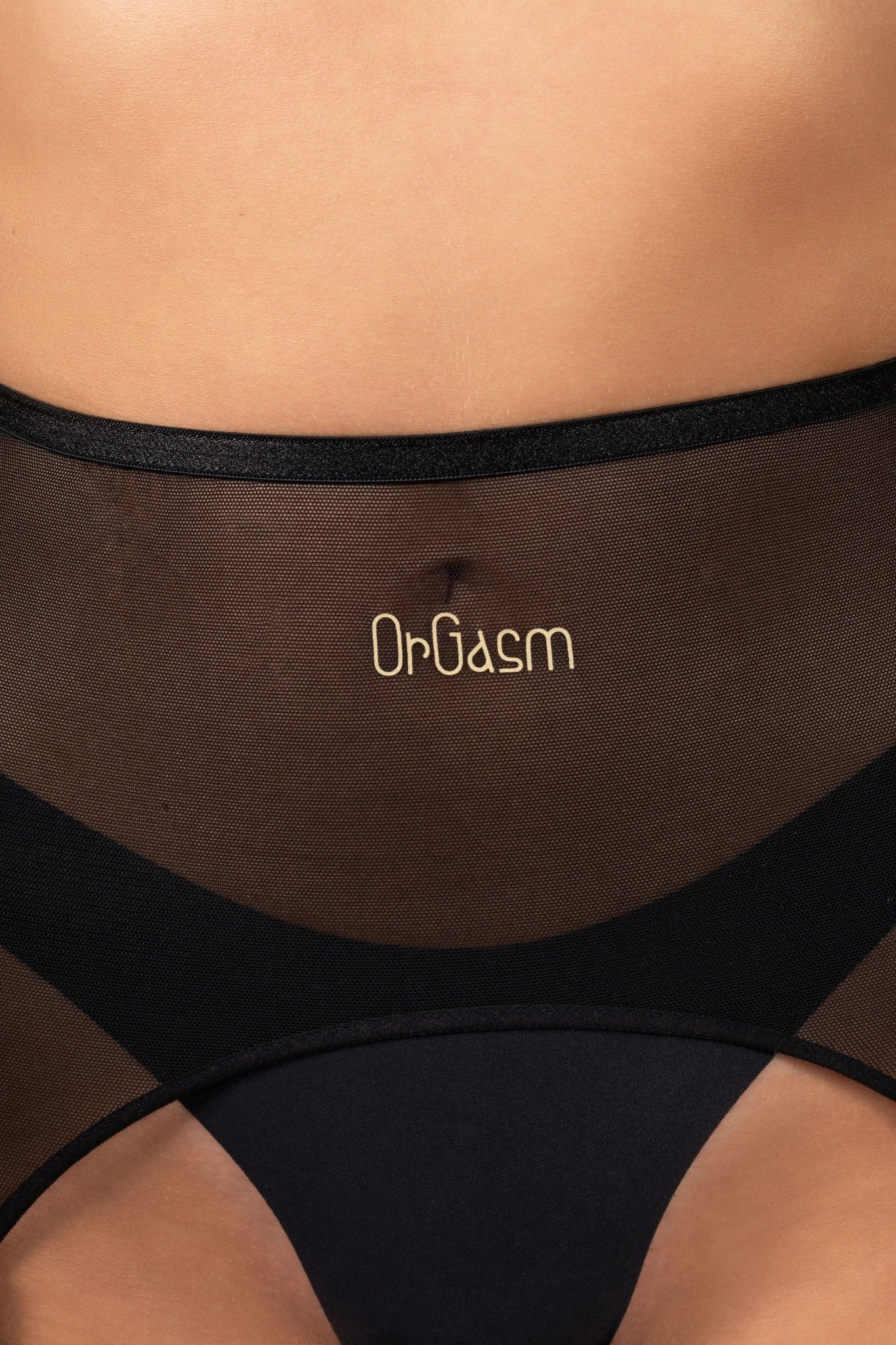 Seamless Garter Suspender Belt Black – Ultimate Comfort - luxury by Orgasm Fashion, designed in Germany
