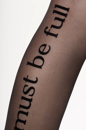Garter Stockings with Velvet Print – Bold Statement - luxury by Orgasm Fashion, designed in Germany
