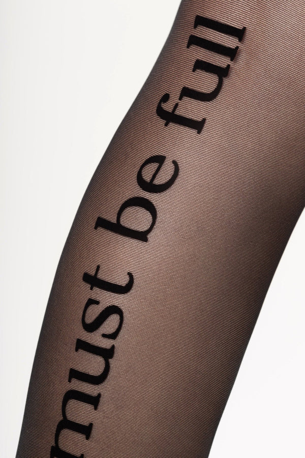 Garter Stockings with Velvet Print – Bold Statement - luxury by Orgasm Fashion, designed in Germany