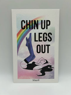 Greeting Card Chin Up Legs Out! – Elegant Stockings - Inspired Design - luxury by Orgasm Fashion, designed in Germany