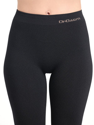 Massage Seamless Leggings Black - luxury by Orgasm Fashion, designed in Germany