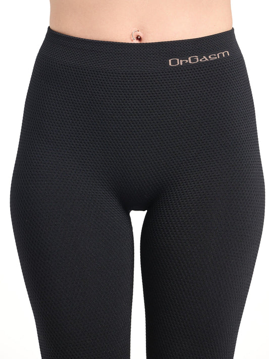 Massage Seamless Leggings Black - luxury by Orgasm Fashion, designed in Germany