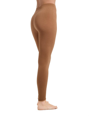 Massage Seamless Leggings Mocha Mousse - luxury by Orgasm Fashion, designed in Germany